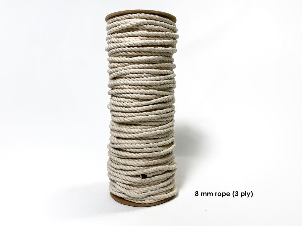 Natural Cotton String 9 mm - Macara Group :: Halat iplik Macrame