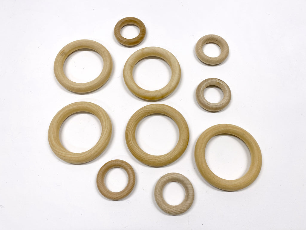 Wooden rings (5-pack)