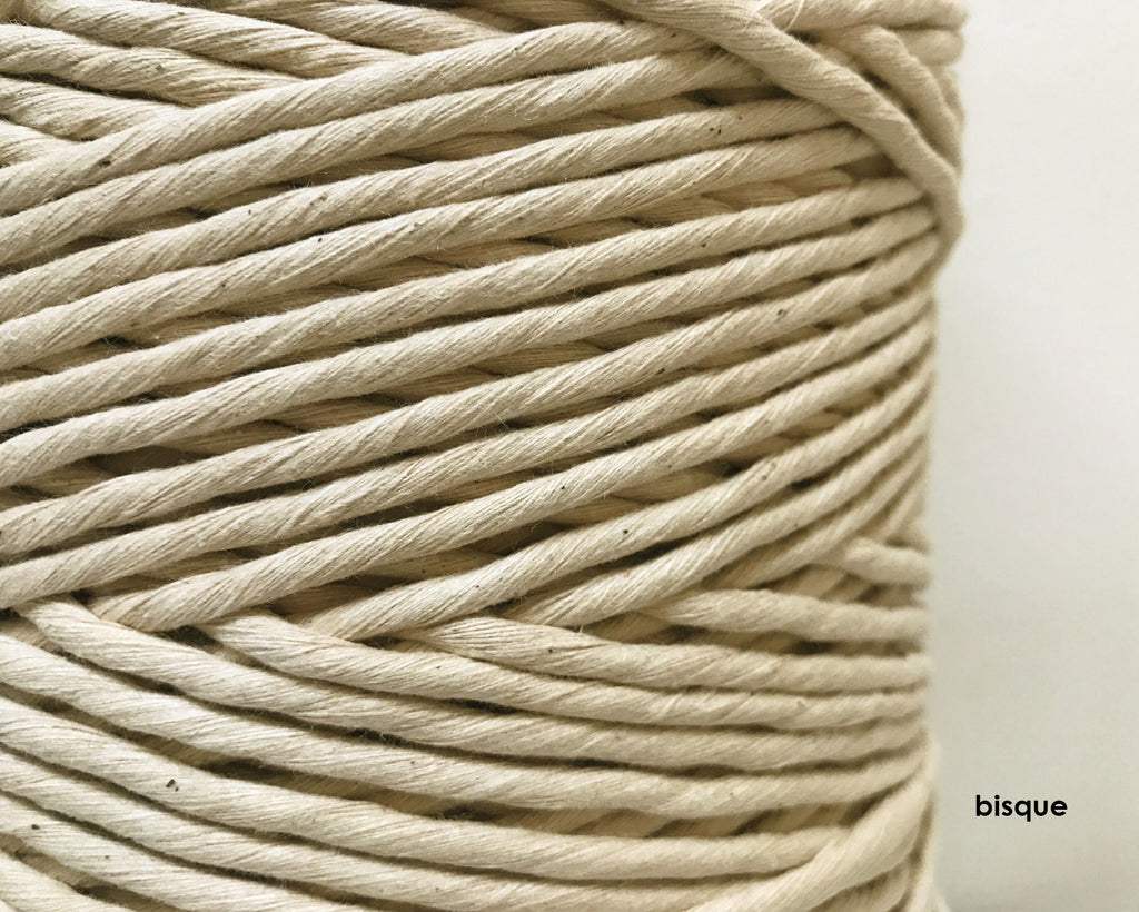 Our Recycled Supersoft, single twist colored 5 mm cotton string in a ...