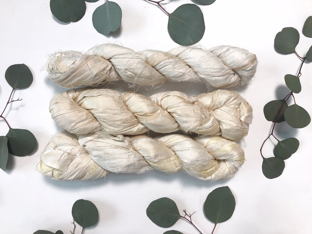 Ombre' Recycled Sari Silk Ribbon