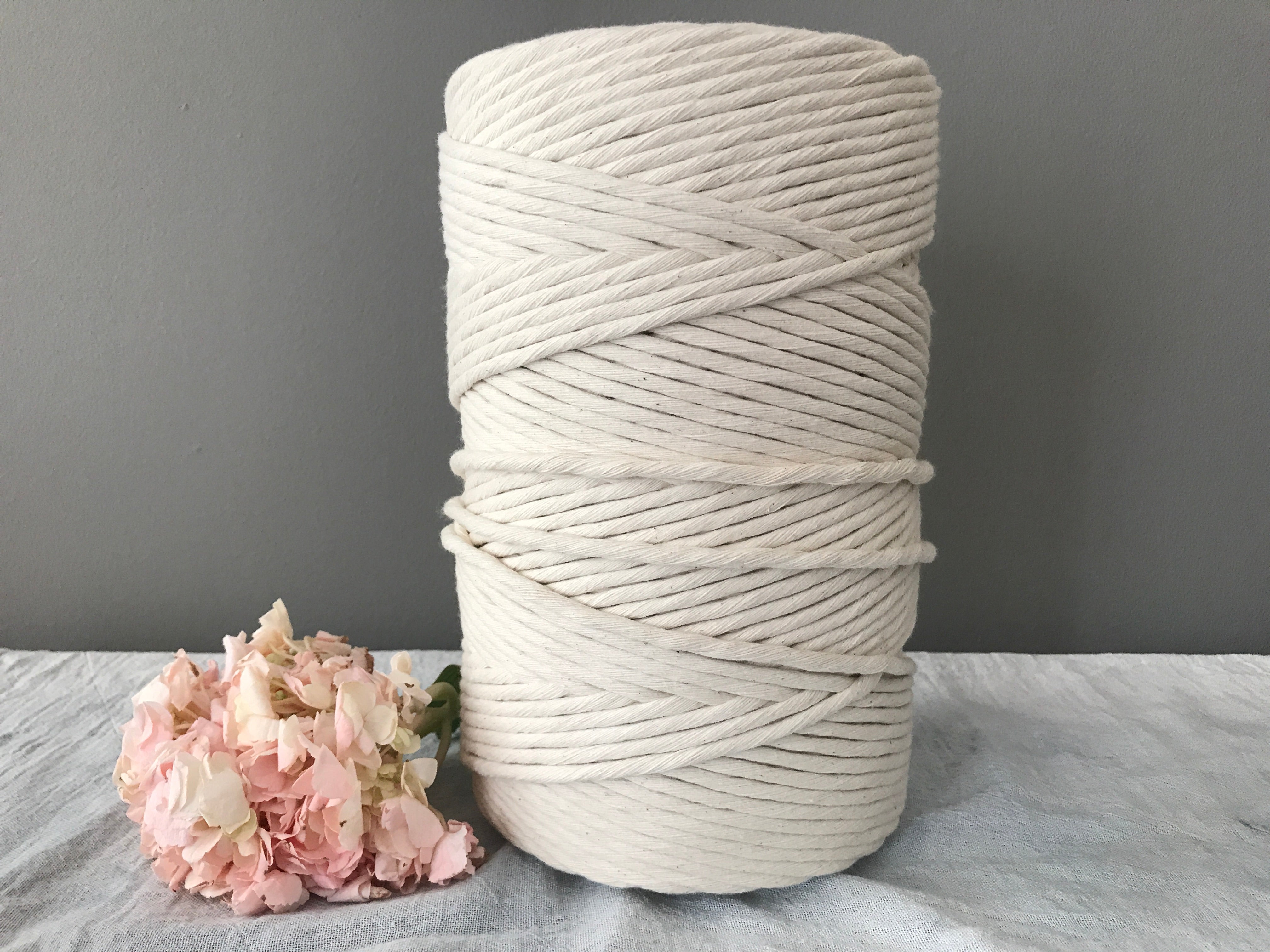 Raw Natural Cotton String (3 mm, 5 mm, 7 mm)