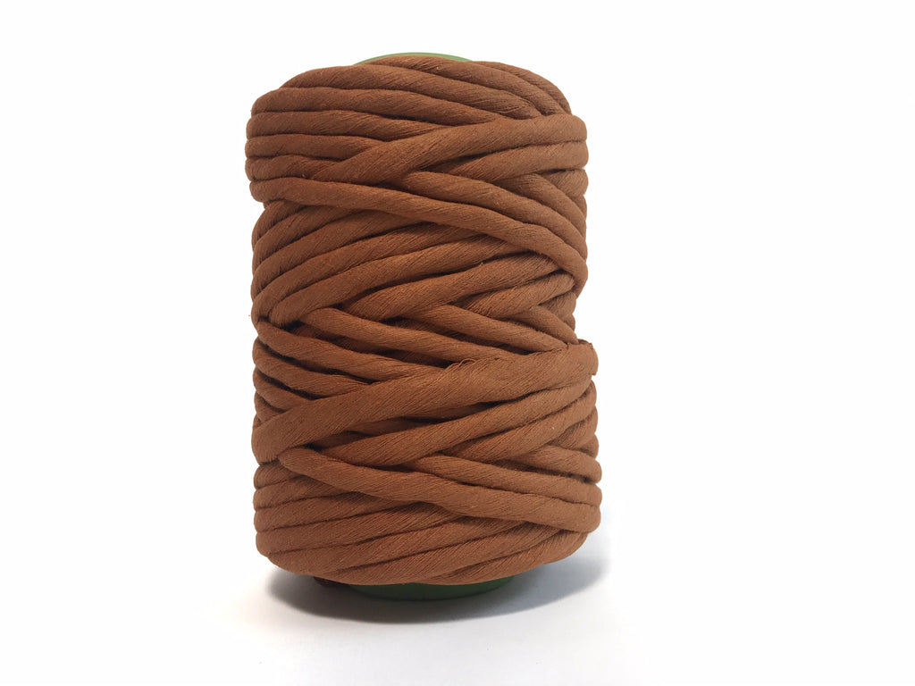 MACRAME SOFT COTTON CORD RECYCLED 4 MM - 1 SINGLE STRAND - COLOR